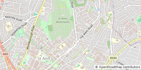 Map of Nottingham