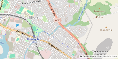Map of Dumbarton, West Dunbartonshire