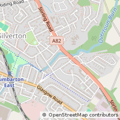 Map of Dumbarton, West Dunbartonshire