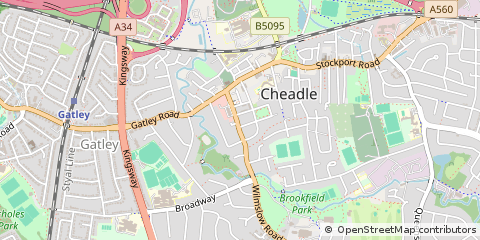 Map of Stockport