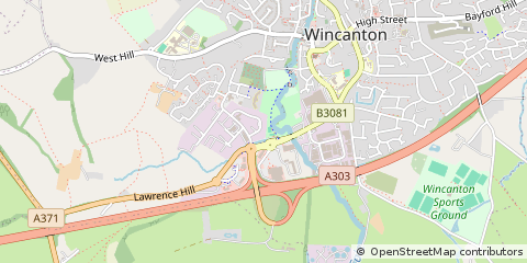 Map of Wincanton, Somerset