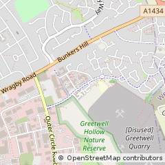 Map of Lincoln, Lincolnshire