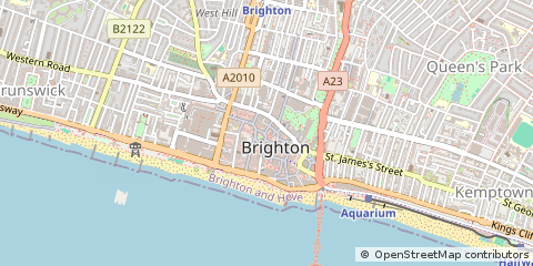 Map of Brighton, East Sussex