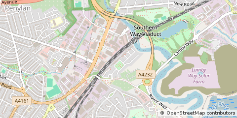Map of Cardiff