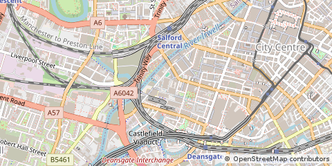 Map of Manchester