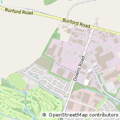 Map of Downs Road Witney, Oxon