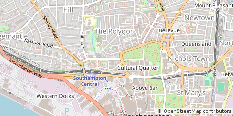 Map of Southampton