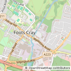 Map of Sidcup, Kent
