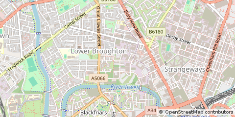 Map of Salford
