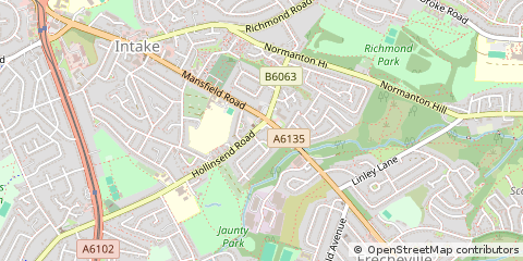 Map of Sheffield