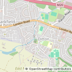 Map of Aylesford, Kent