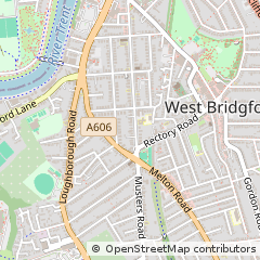 Map of Nottingham, Nottinghamshire