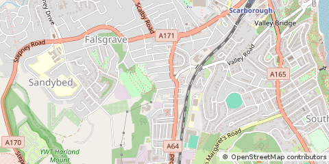 Map of Scarborough, North Yorkshire