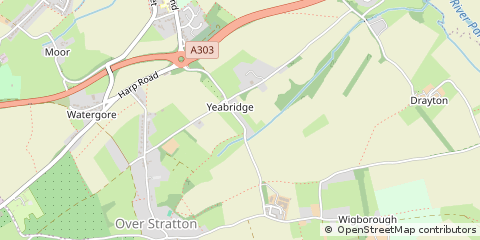 Map of South Petherton, Somerset