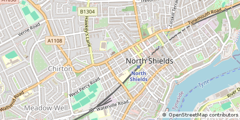 Map of North Shields
