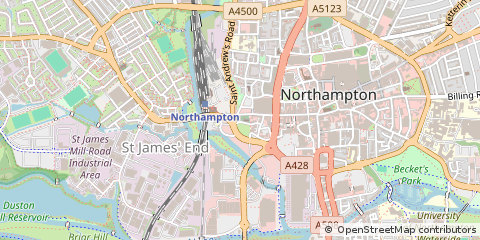 Map of Northampton