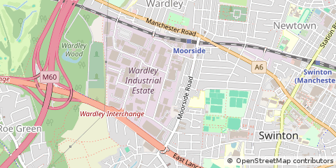 Map of Manchester, Greater Manchester