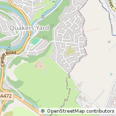 Map of Merthyr Tydfil