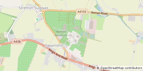 Map of Hereford, Herefordshire