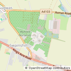 Map of Hereford, Herefordshire