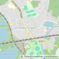 Map of Camberley, Surrey