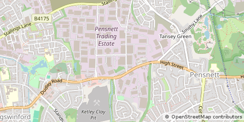 Map of Kingswinford, West Midlands