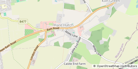 Map of Twyford, Berkshire