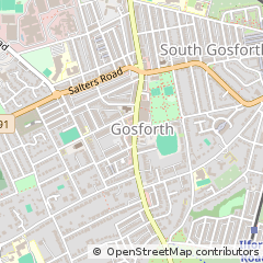 Map of Gosforth, Newcastle Upon Tyne