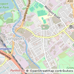 Map of Stoke-on-Trent, Staffordshire