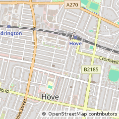 Map of Hove, East Sussex