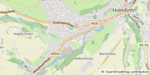 Map of Holmfirth