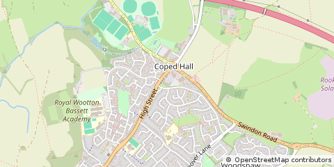 Map of Swindon, Wiltshire