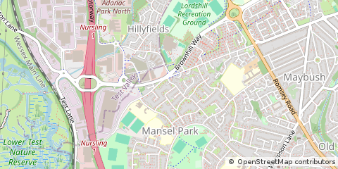 Map of Southampton, Hampshire