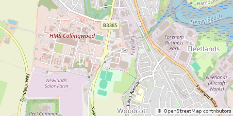 Map of Fareham, Hampshire