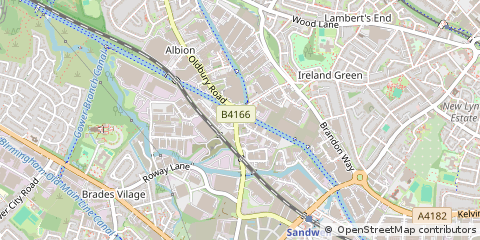 Map of West Bromwich, West Midlands