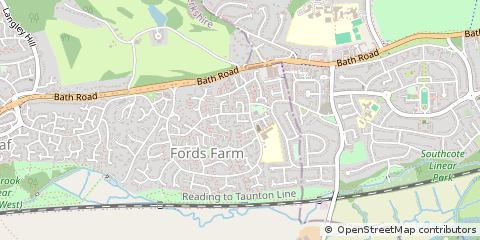 Map of Calcot, Reading
