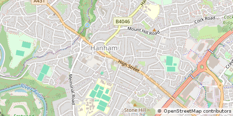 Map of Bristol, South Gloucestershire
