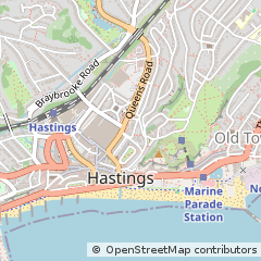Map of Hastings, East Sussex