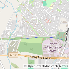 Map of Loughborough, Leicestershire