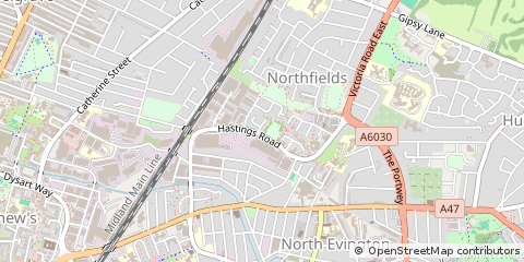 Map of Leicester