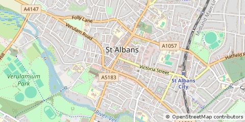 Map of ST Albans, Herts