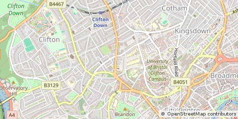 Map of Bristol, Avon