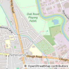 Map of Hull, East Riding of Yorkshire