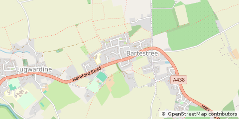 Map of Hereford, Herefordshire