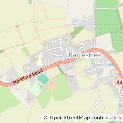 Map of Hereford, Herefordshire