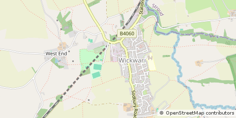 Map of Wotton-Under-Edge, Gloucestershire