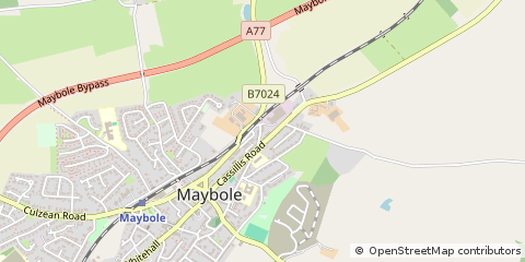 Map of Maybole, Ayrshire