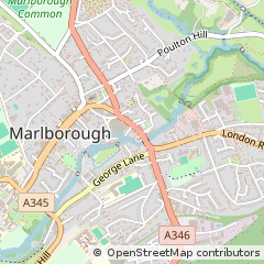 Map of Marlborough, Wiltshire