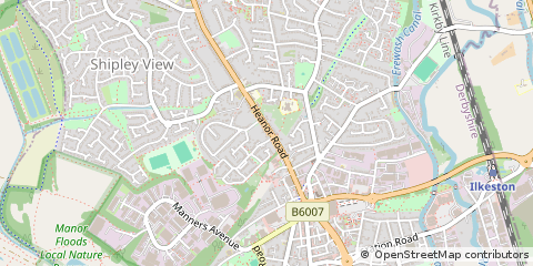 Map of Ilkeston, Derbyshire