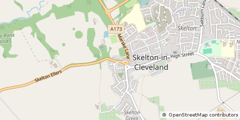 Map of Saltburn-by-the-SEA, North Yorkshire